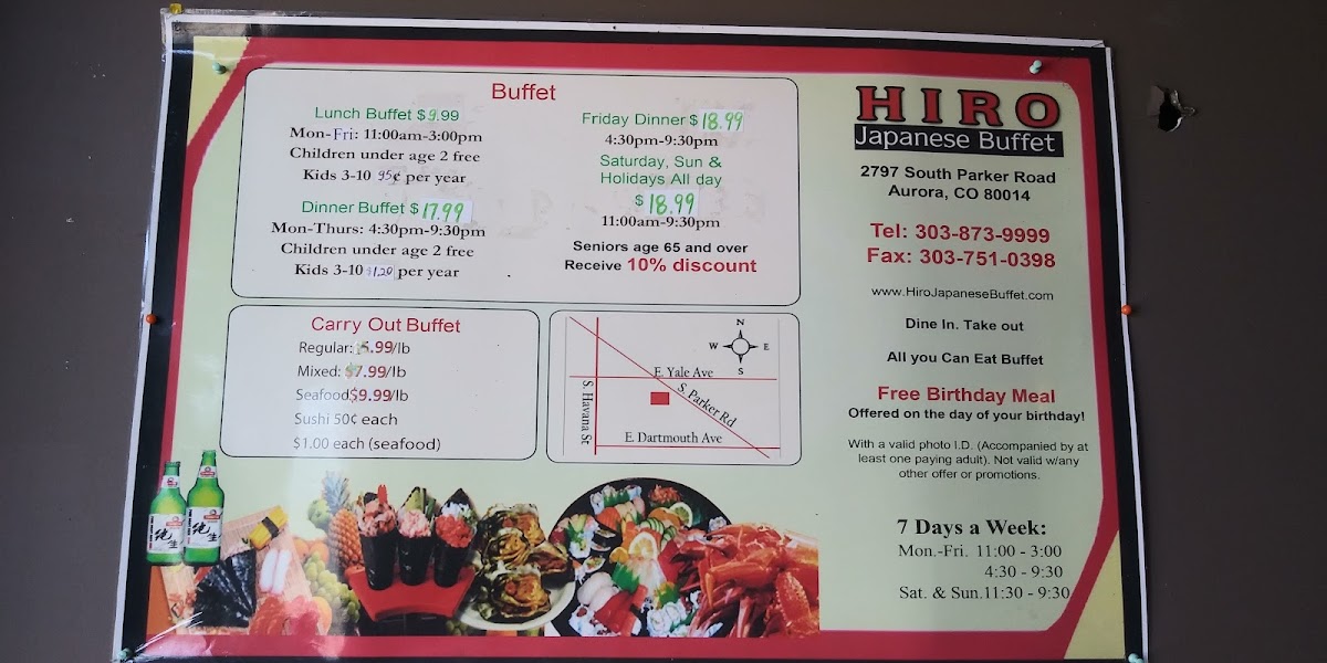 Menu Hiro Japanese Buffet-7