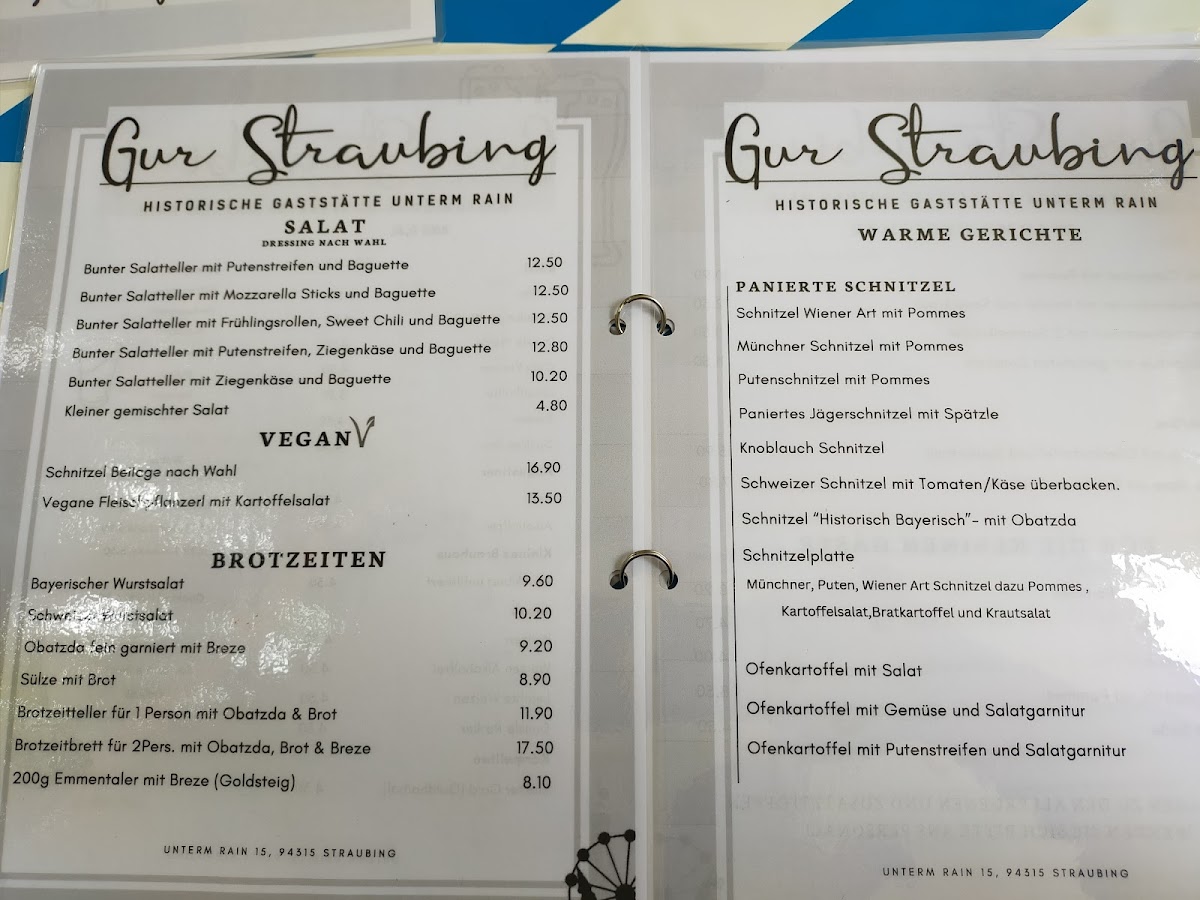 Menu Historische Gaststätte Unterm Rain-1
