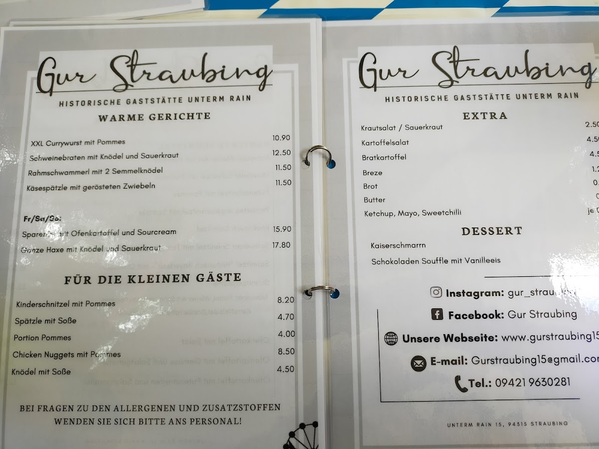 Menu Historische Gaststätte Unterm Rain-2