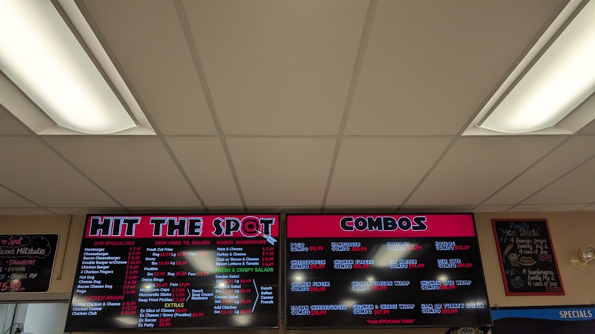 Menu Hit The Spot-2