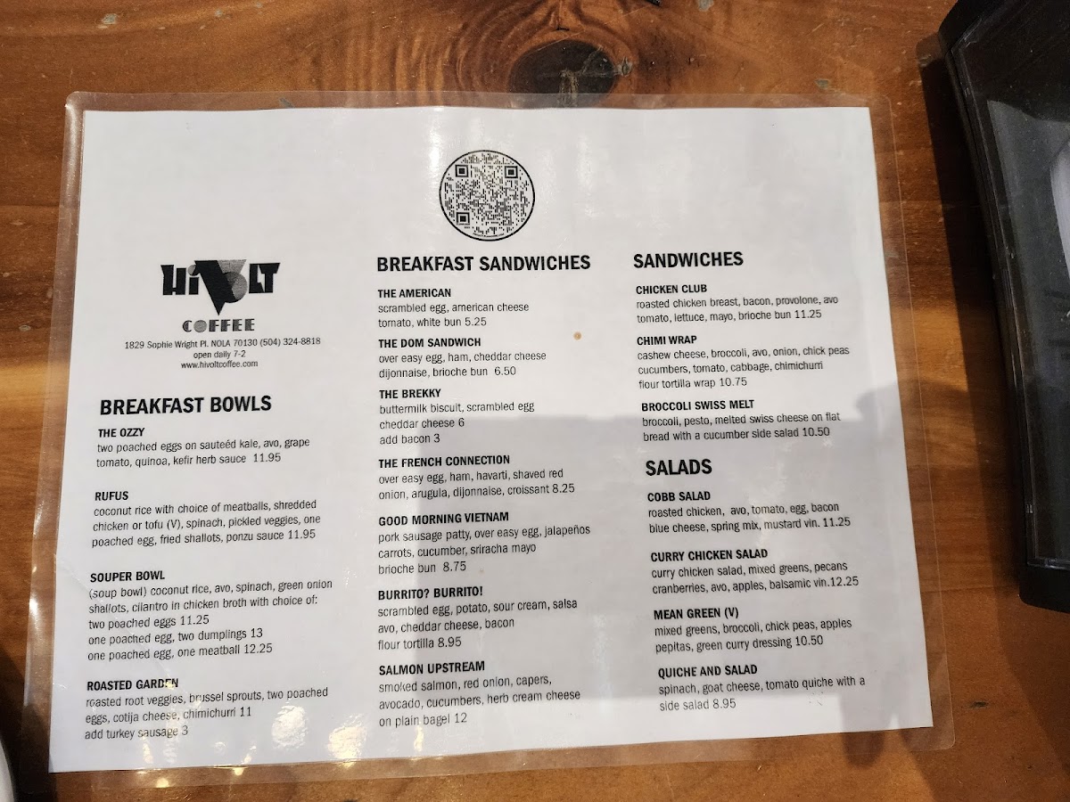 Menu Hivolt-2