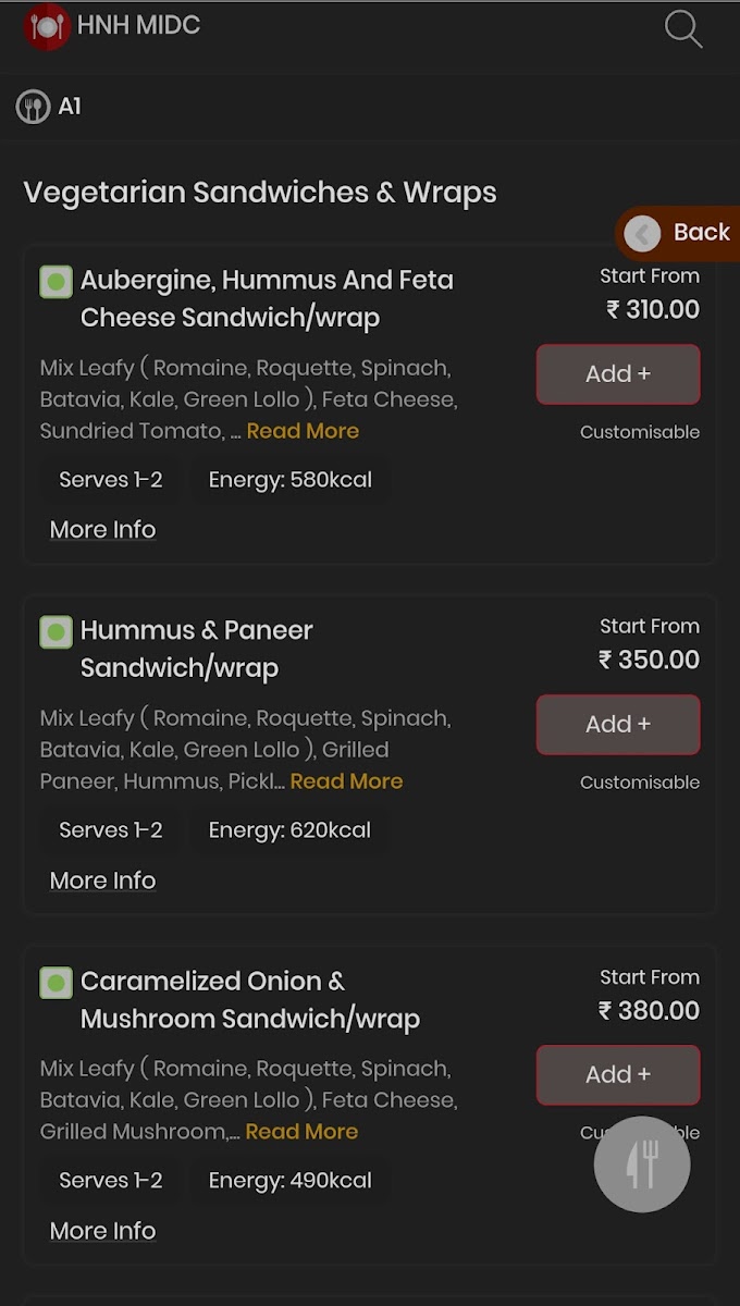 Menu Hnh Salad Co.| Midc-8