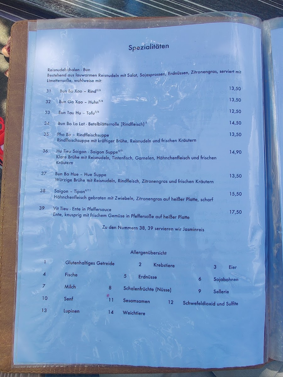 Menu Ho Restaurant - Vietnamesische Spezialitäten-9