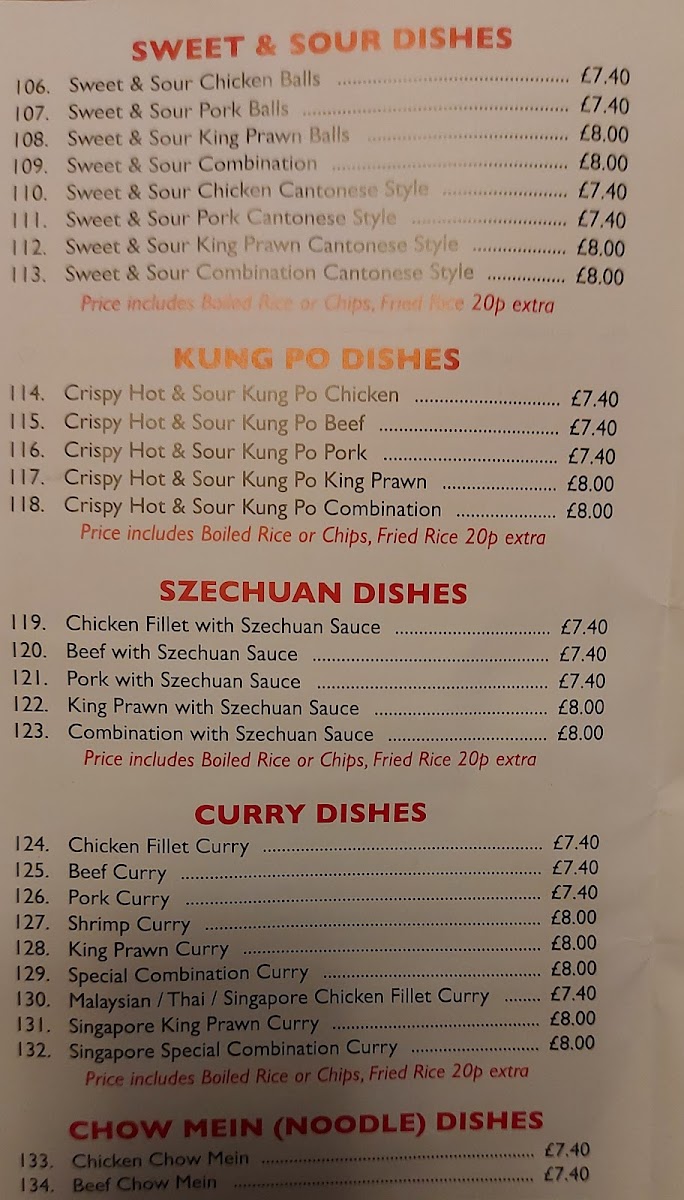Menu Ho Wah-1