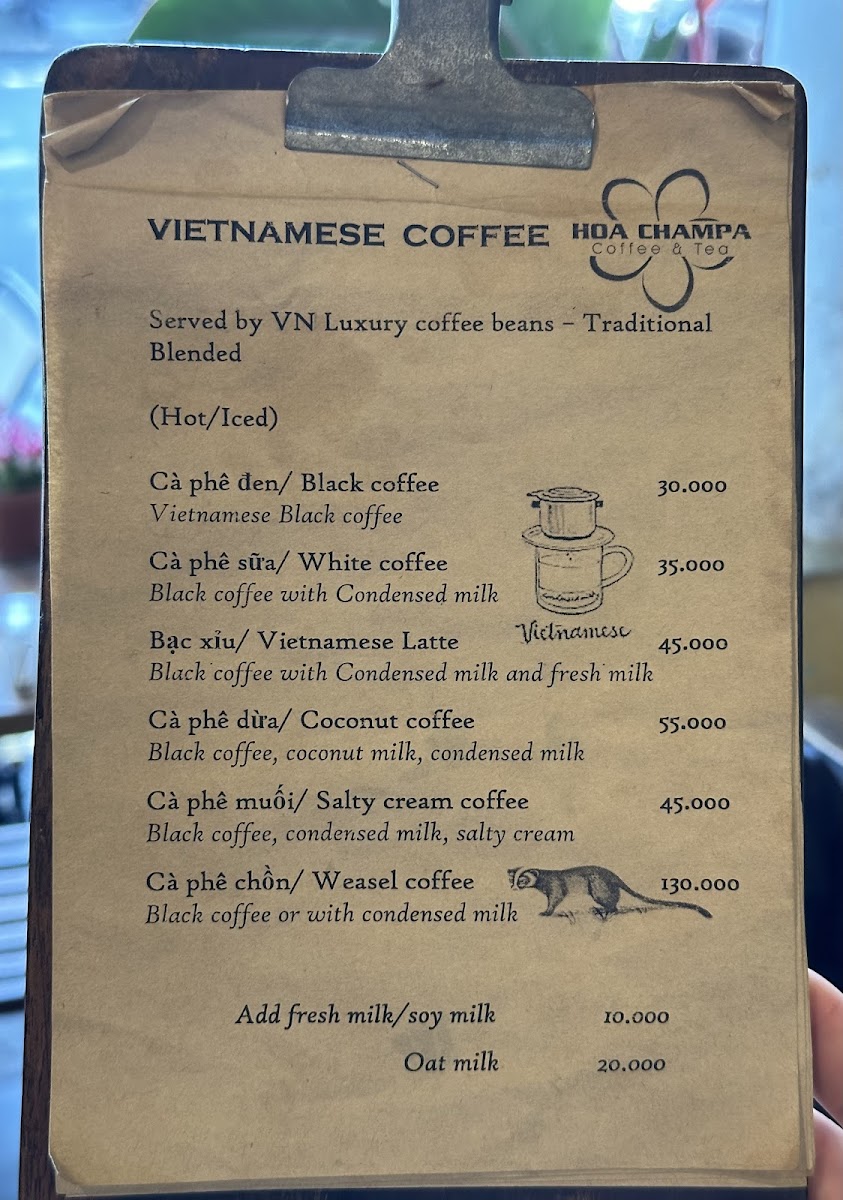 Menu Hoachampa Coffee & Tea-8