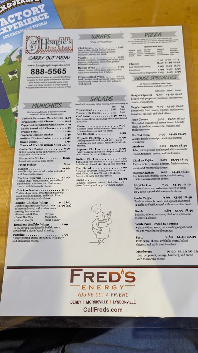 Menu Hoagie's Pizza & Pasta Morrisville-9