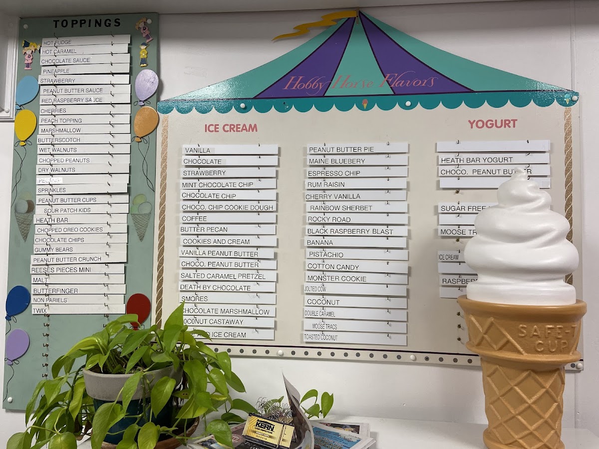 Menu Hobby Horse Ice Cream Parlor & Cafe-1