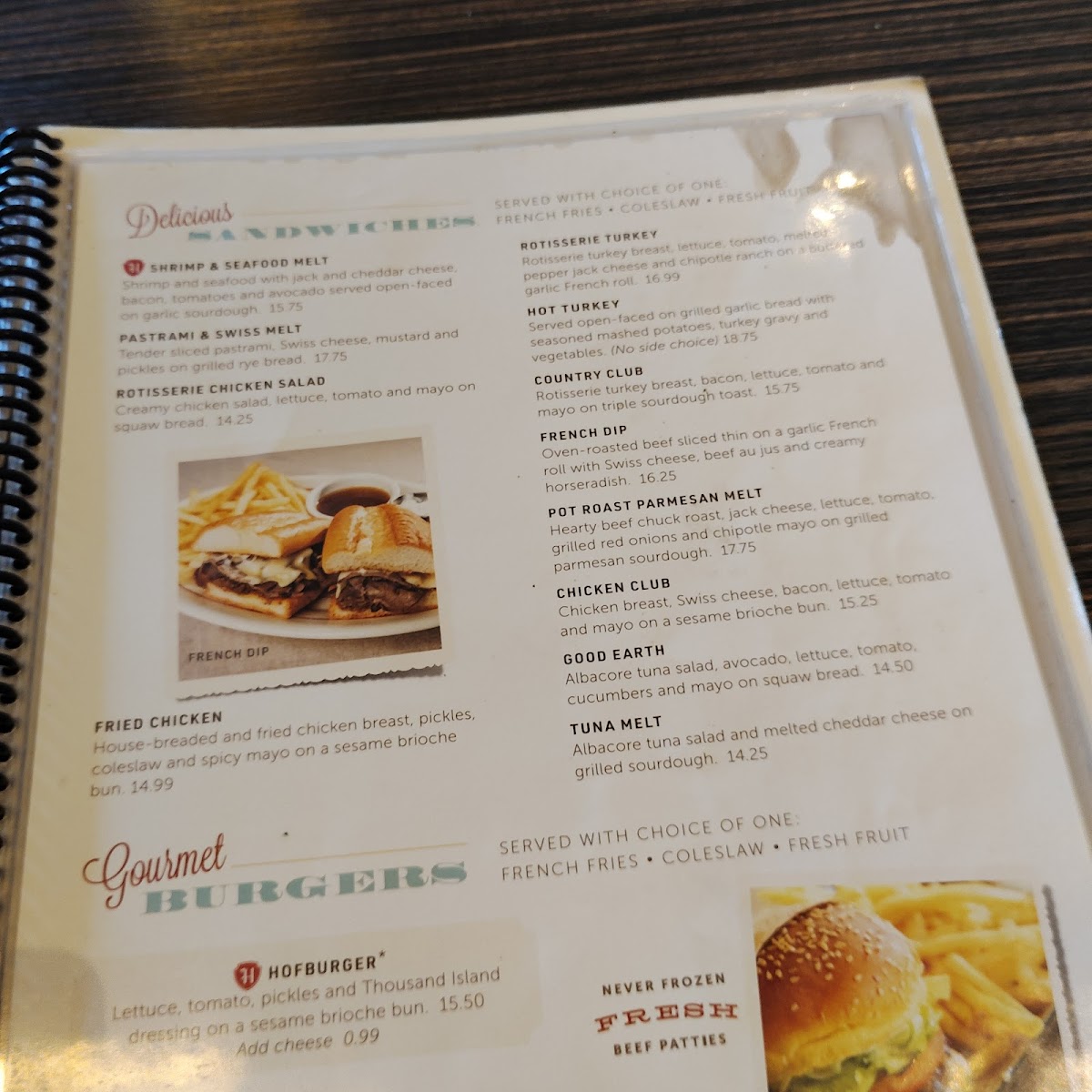 Menu Hof's Hut Restaurant & Bakery-3