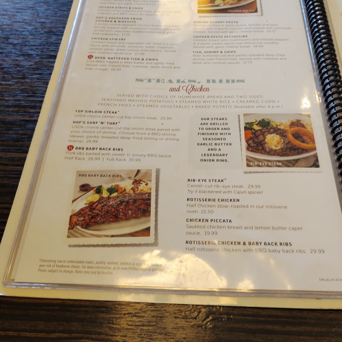 Menu Hof's Hut Restaurant & Bakery-6