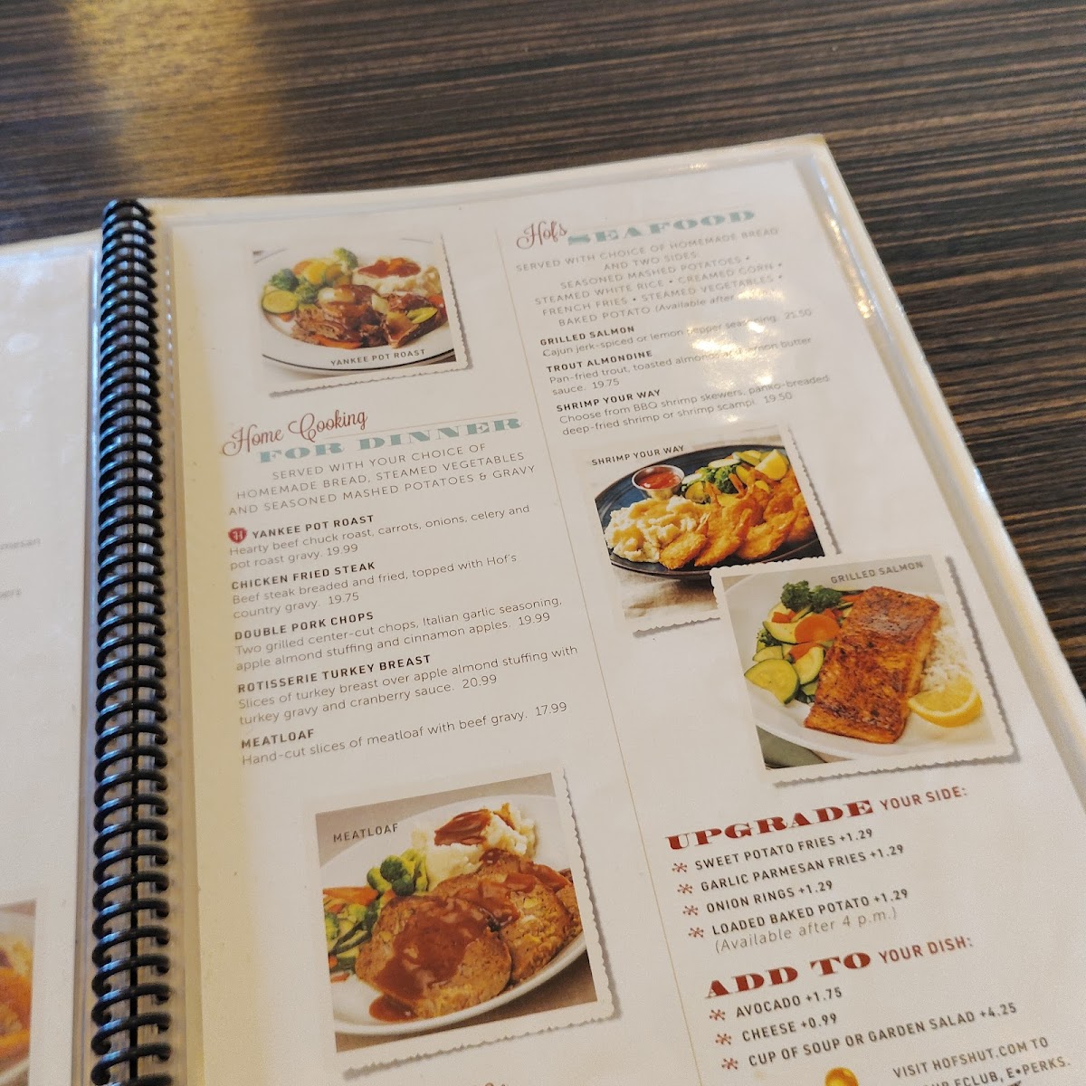 Menu Hof's Hut Restaurant & Bakery-9