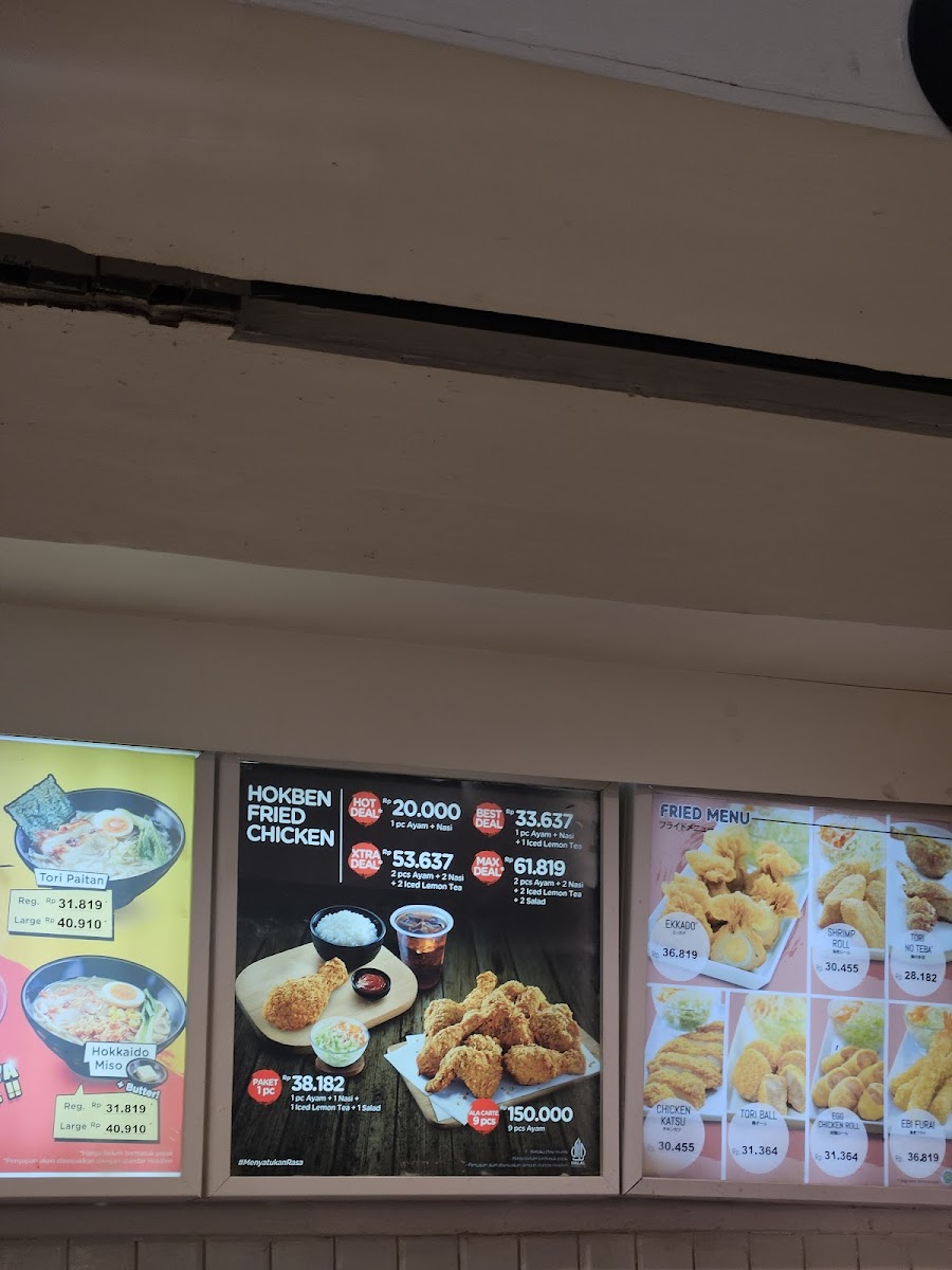 Menu Hokben - Tunjungan Plaza 3-2