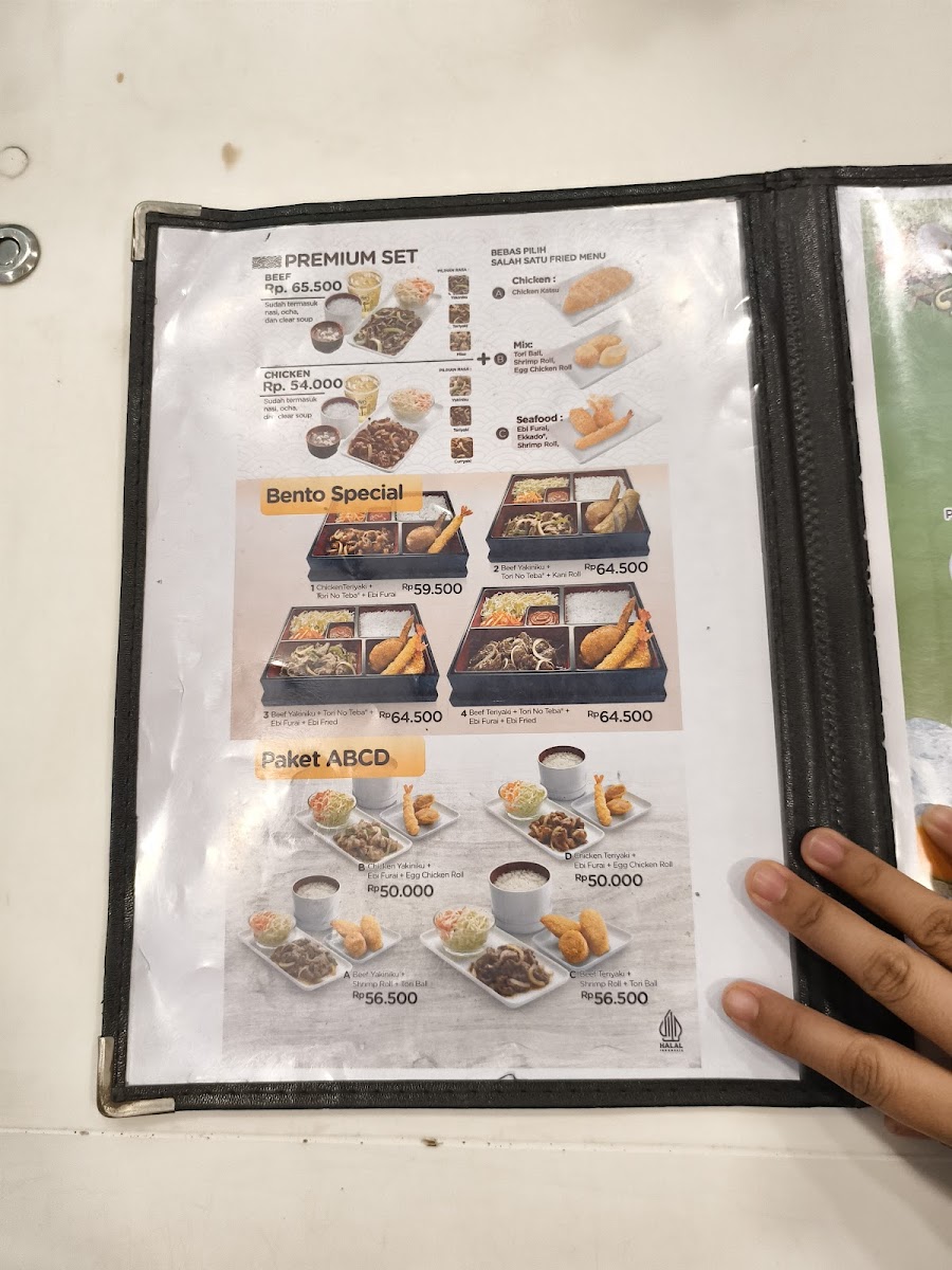 Menu Hokben - Tunjungan Plaza 3-6