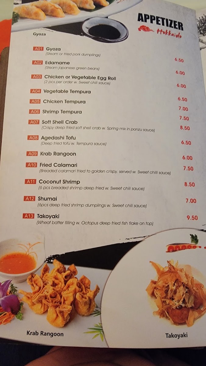 Menu Hokkaido Japanese Restaurant-1