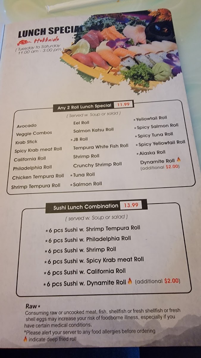Menu Hokkaido Japanese Restaurant-2