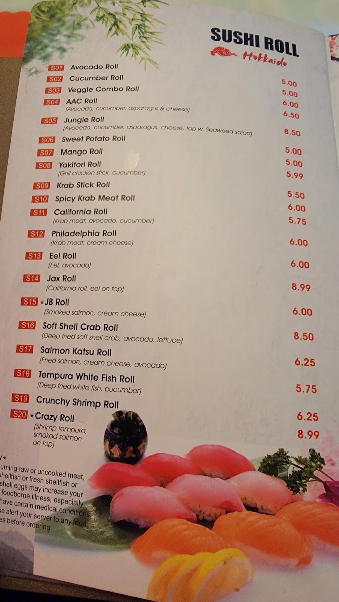Menu Hokkaido Japanese Restaurant-4