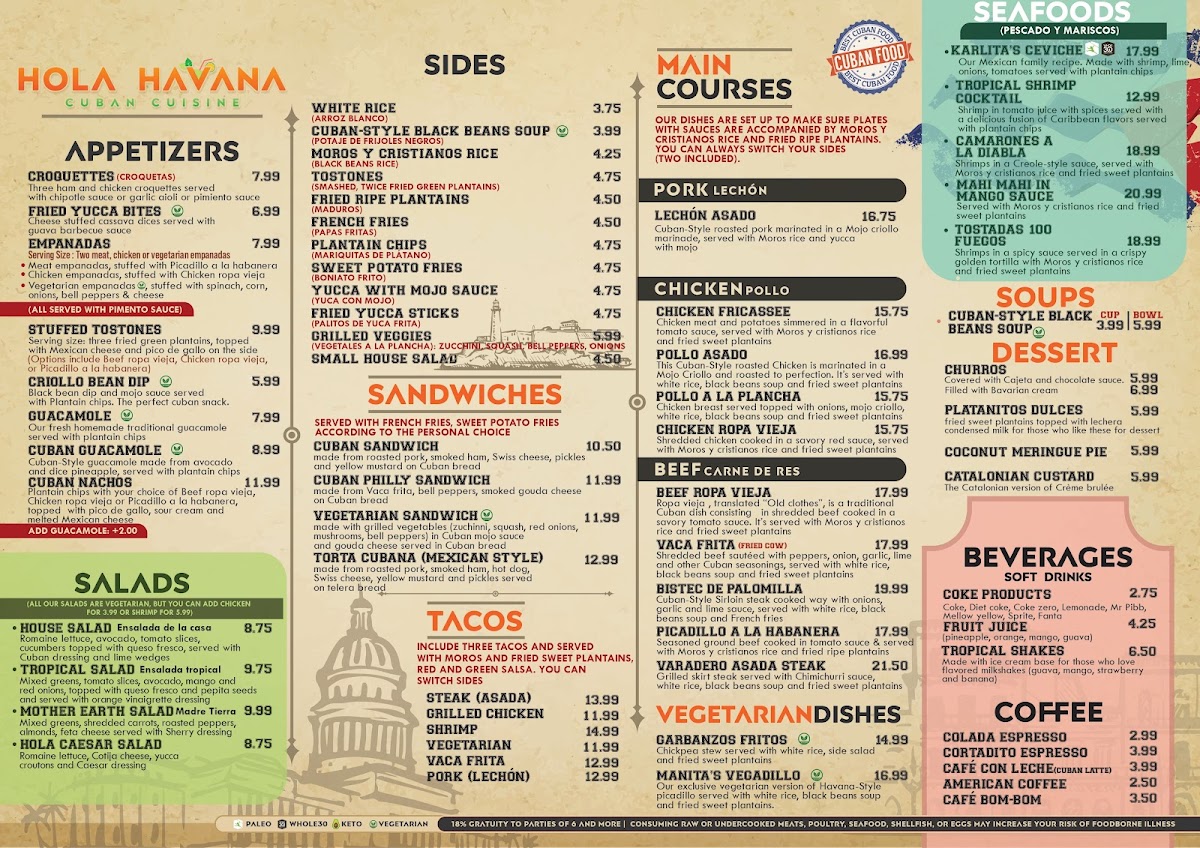 Menu Hola Havana Cuban Restaurant-3