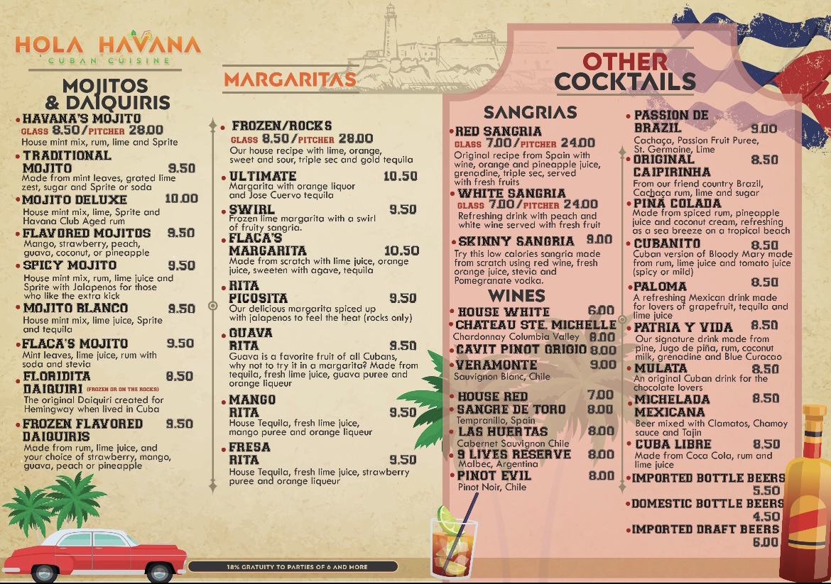 Menu Hola Havana Cuban Restaurant-4