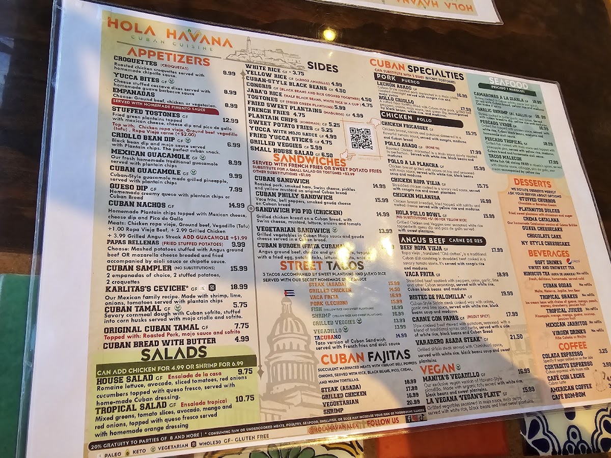 Menu Hola Havana Cuban Restaurant-8