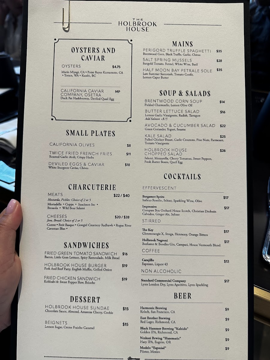 Menu Holbrook House-10