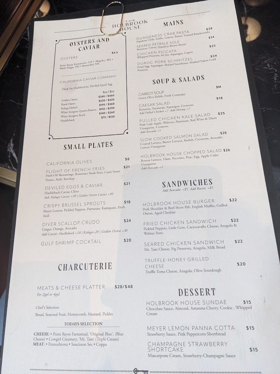 Menu Holbrook House-6