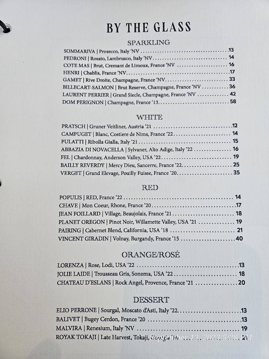 Menu Holbrook House-7