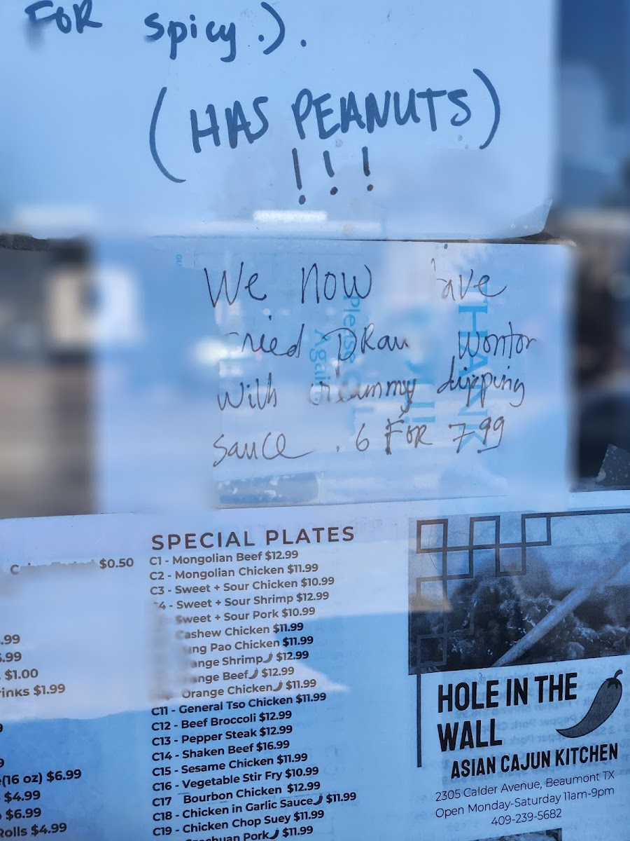 Menu Hole In The Wall-6