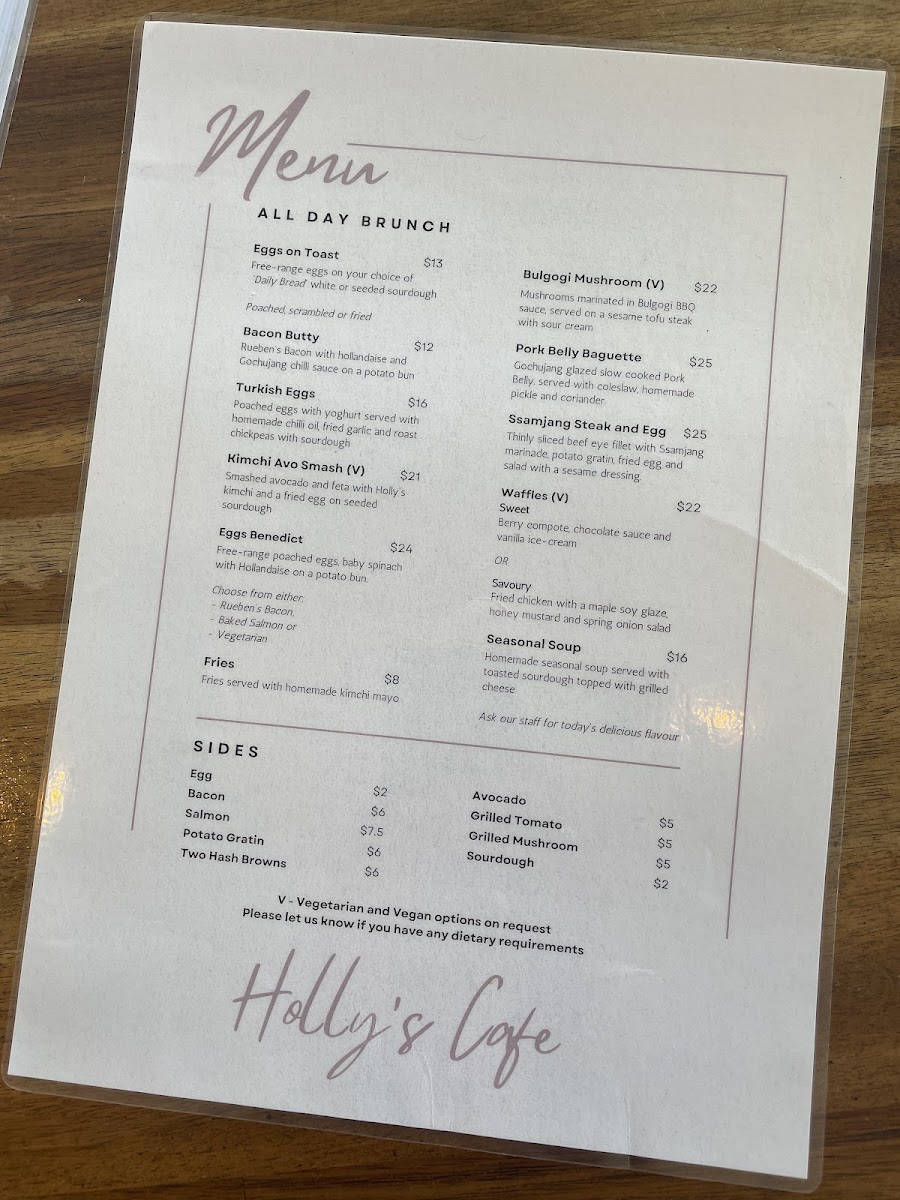 Menu Holly's Café-10