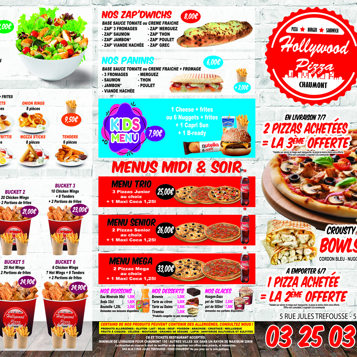 Menu Hollywood Pizza Time-1