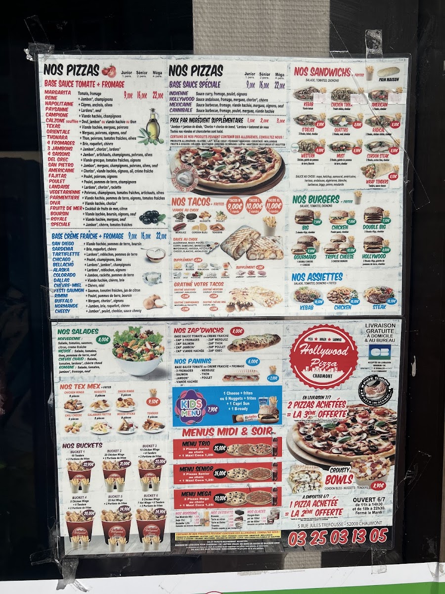 Menu Hollywood Pizza Time-8