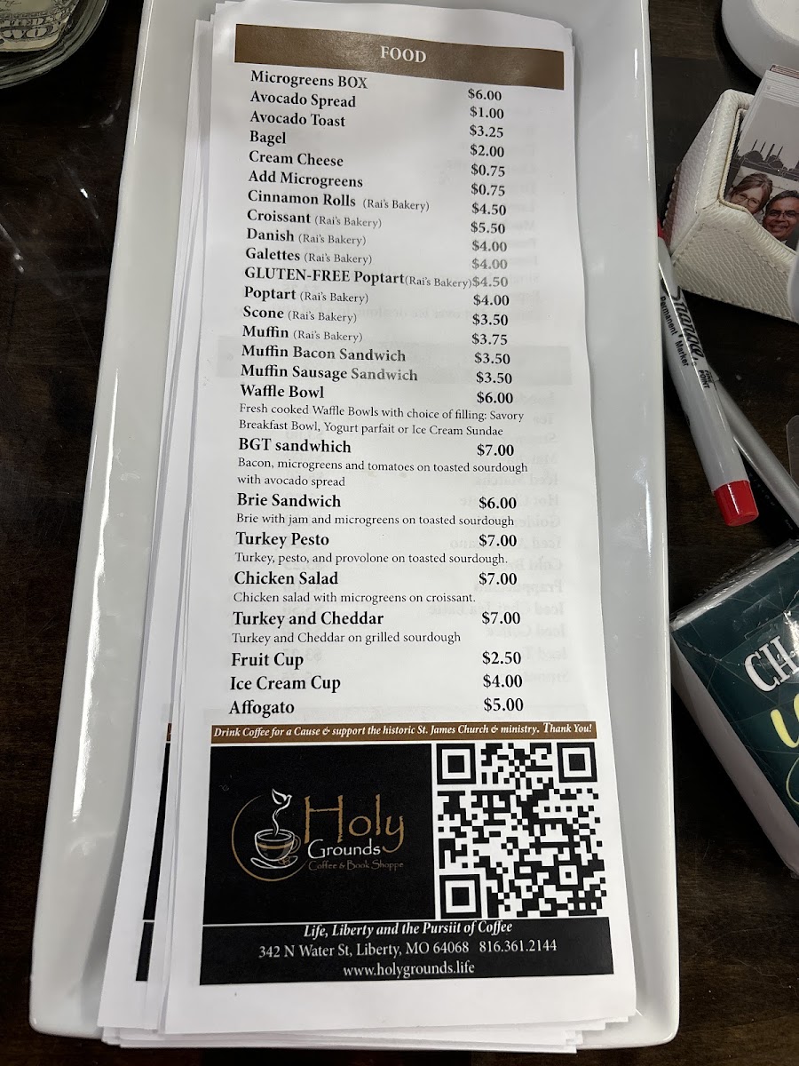 Menu Holy Grounds Coffee And Book Shoppe-3