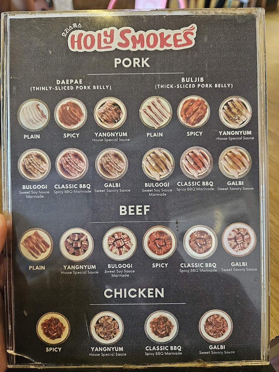 Menu Holy Smokes: Korean Grill & Resto-6