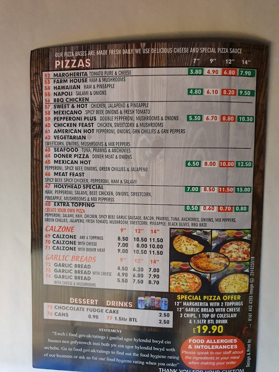 Menu Holyhead Kebab & Pizza-4
