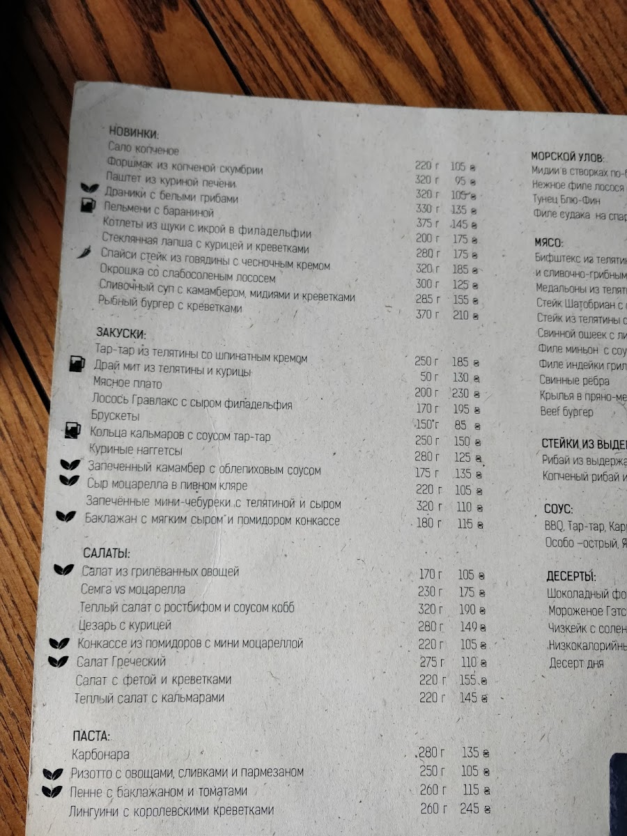 Menu Holyi Shef-8