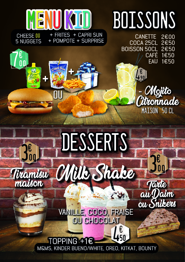 Menu Home Burger - Original Smash Burger Grenoble-5