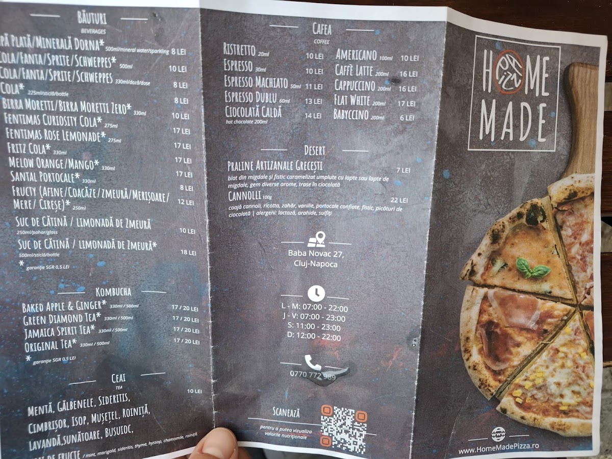 Menu Homemade Pizza Cluj-Napoca-4