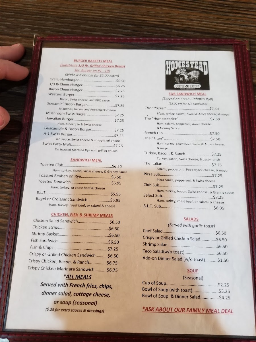 Menu Homestead Bakery & Cafe-9