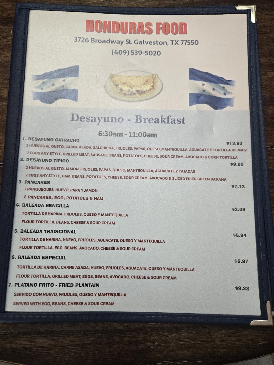 Menu Honduras Food-2