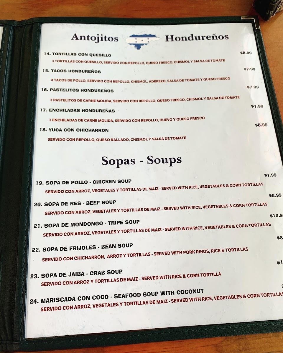 Menu Honduras Food-4