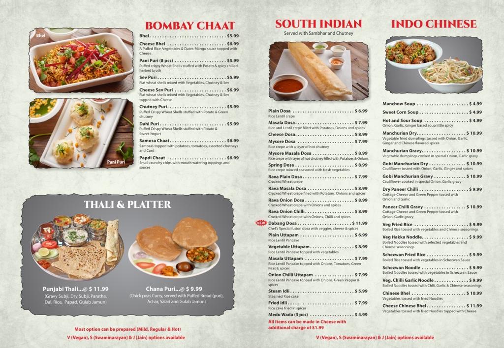 Menu Honest Indian Vegetarian Restaurant-3