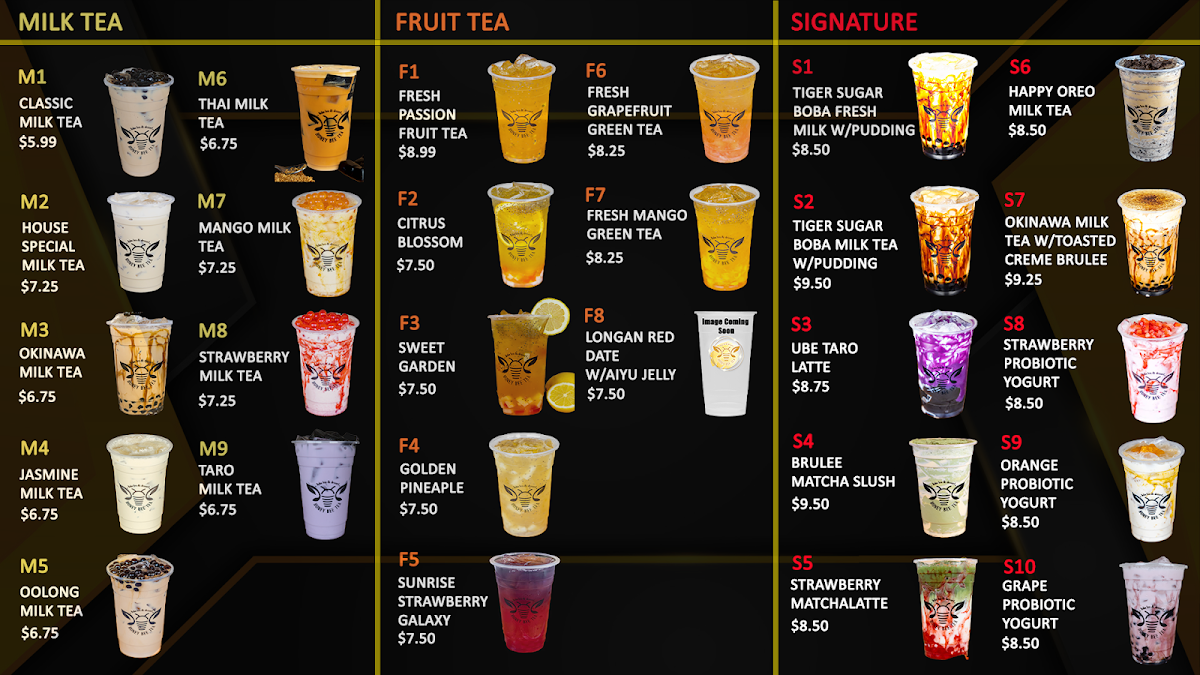 Menu Honey Bee Tea-2