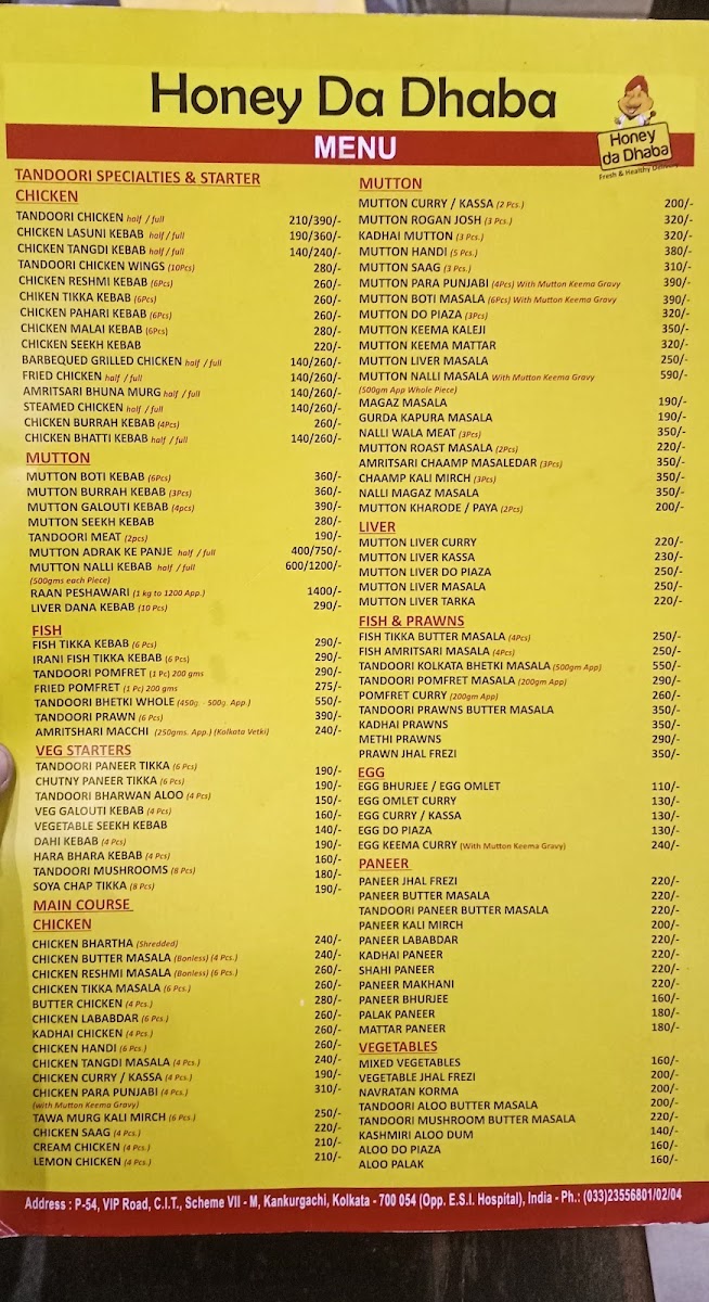 Menu Honey Da Dhaba-1
