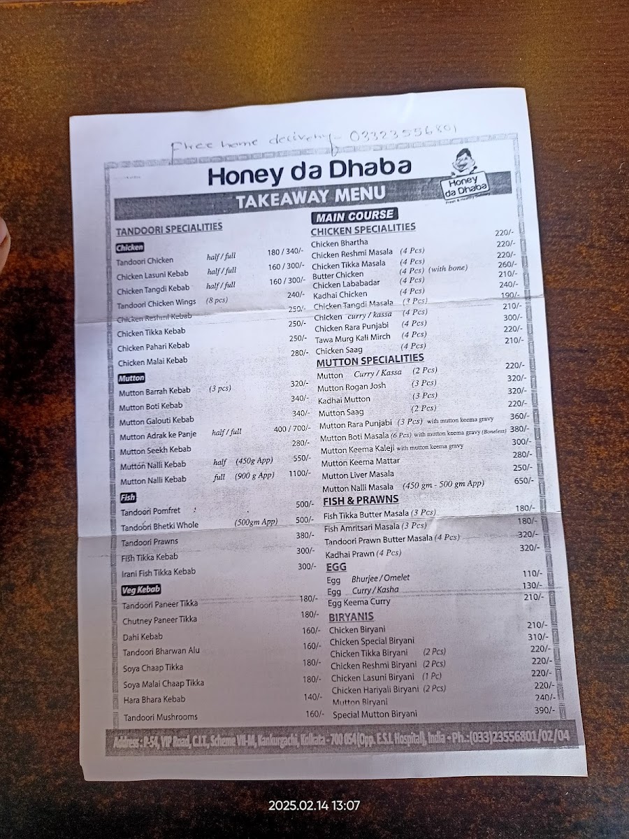 Menu Honey Da Dhaba-5