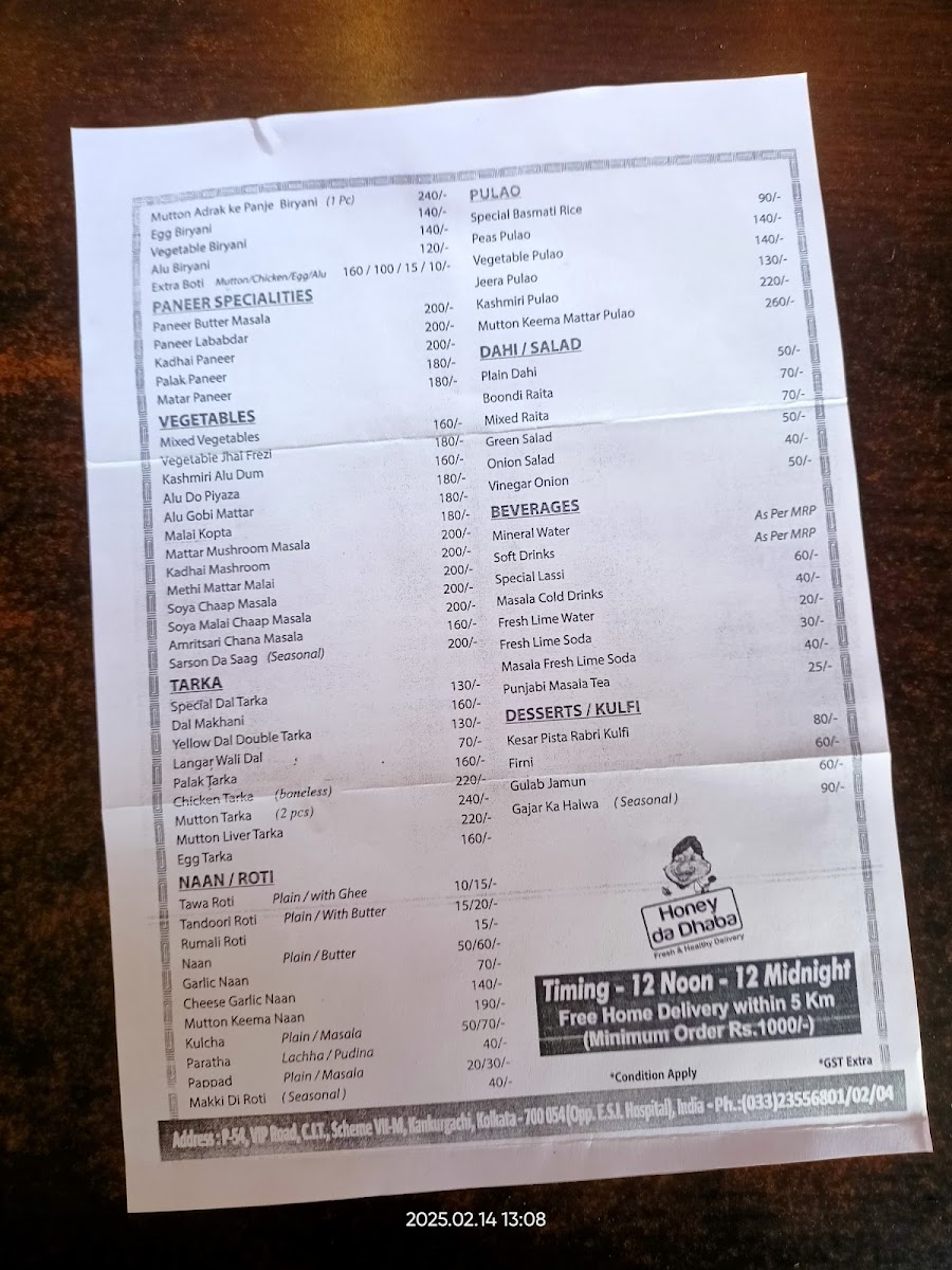 Menu Honey Da Dhaba-6