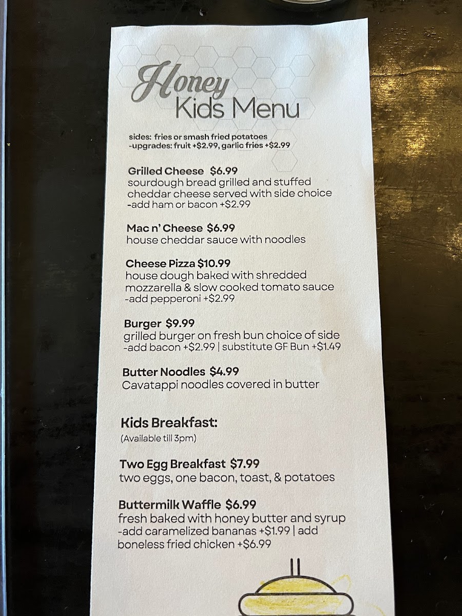 Menu Honey Eatery And Social Club-7