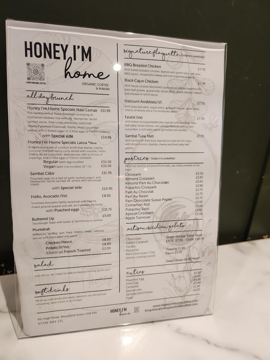 Menu Honey I'm Home-2