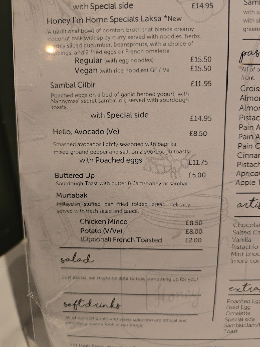 Menu Honey I'm Home-3