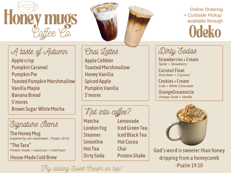 Menu Honey Mugs Coffee Co-1