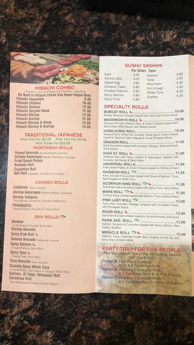 Menu Hong Kong Buffet Sushi Hibachi Lounge-3