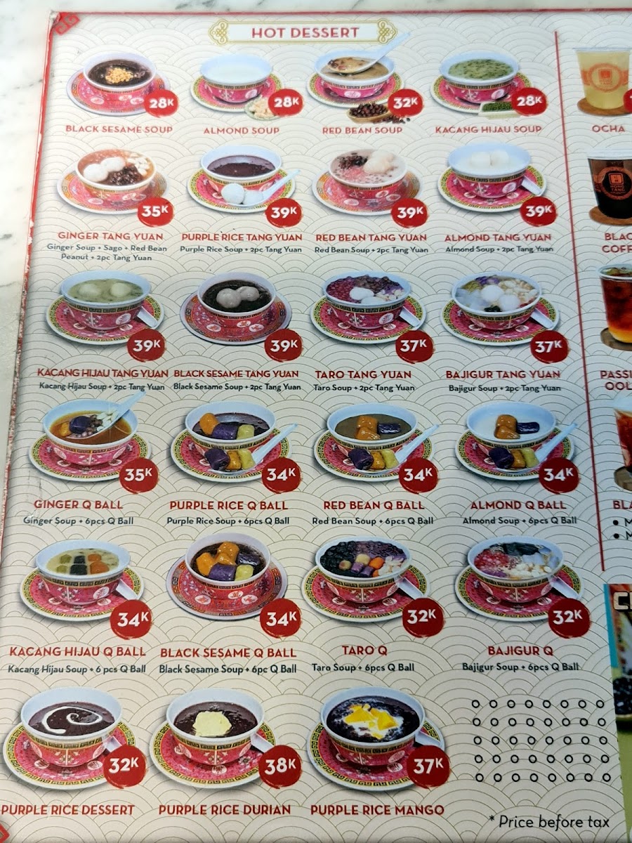 Menu Hong Tang Healthy Dessert Grand Indonesia West Mall-10