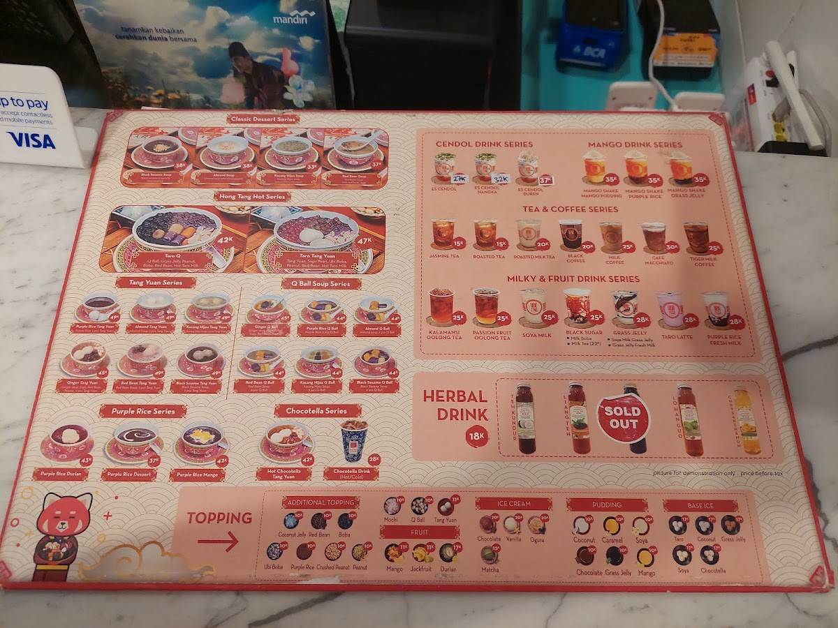 Menu Hong Tang Healthy Dessert Grand Indonesia West Mall-8